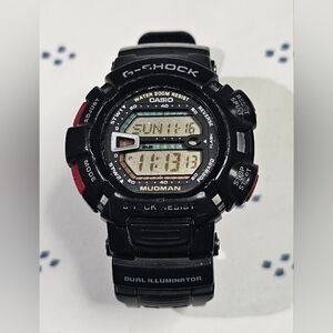 Casio G-Shock Mudman Black and Red Watch G-9000